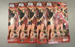 ONE PIECE Heroines EB-03 Sleeved Booster Packs English - Lot of 5 - New / Sealed - Image 1