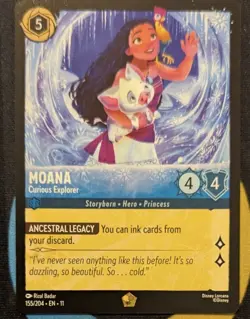 Moana - Curious Explorer 155/204 Legendary Disney Lorcana Winterspell - Image 1