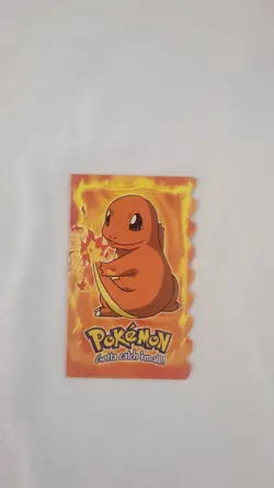 Charmander Pokemon Topps 1999 Card #4 Of 12. Die Cut. Non Holo. Blue Lable. - Image 1