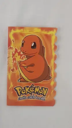 Charmander Pokemon Topps 1999 Card #4 Of 12. Die Cut. Non Holo. Blue Lable. - Image 4