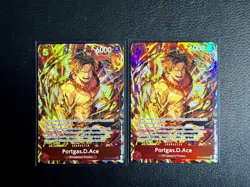 Portgas.D.Ace Illustration Box Vol.5 ST15-005 One Piece Promo Foil 2x Card Lot - Image 1