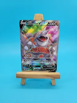 Pokemon TCG Rhyperior v Darkness Ablaze Holo Card 181/189 Full Art Ultra Rare NM - Image 1