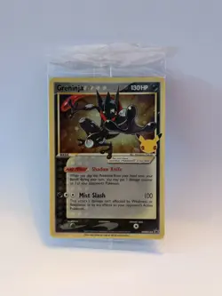 Pokemon TCG Greninja Gold Star SWSH144 25th Celebrations Holo Promo Card sealed - Image 1