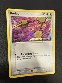 Doduo 45/106 (LP/NM) EX Emerald Reverse Holo Stamped Pokemon TCG Card 2005 - Image 1