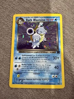 Pokemon TCG Dark Blastoise Team Rocket 3/82 Holo Card 2000 English - Image 1