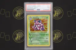 Nidoking Shadowless 11/102 Base Set WOTC 1999 Pokemon Trading Card NM PSA 7 - Image 1