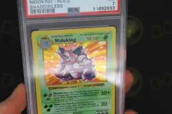 Nidoking Shadowless 11/102 Base Set WOTC 1999 Pokemon Trading Card NM PSA 7 - Image 3