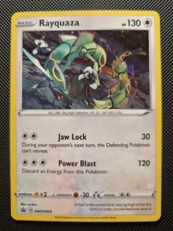 Pokemon Rayquaza Swsh029 Sword & Shield Promo Cards Holo - Image 1