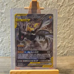 Pokemon Pikachu & Zekrom GX TAG TEAM SM168 Promo Holo Card SM Set - Image 1