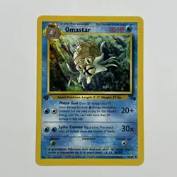 Omastar 40/62 Fossil 1st Edition Uncommon Pokemon Card NM - Image 1