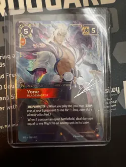 Yone Blademaster League of Legends Champion Unit Card 233/221 Single Collectible - Image 1