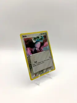 Aron 44/100 EX Crystal Guardians Stamped Reverse Holo Pokemon TCG Card NM - Image 4