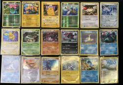 Pokemon Card Lot 18 Cards Venusaur Pikachu Raichu Lapras - Image 1