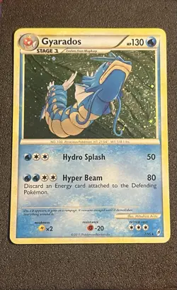 POKEMON CARD 2011 GYARADOS HOLO SWIRL 7/95 CALL OF LEGENDS - Image 1
