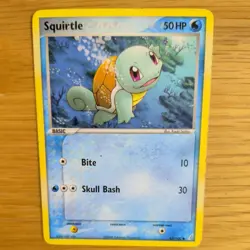 SQUIRTLE 63/100 POKEMON CARD (EX CRYSTAL GUARDIANS SET) - Image 1