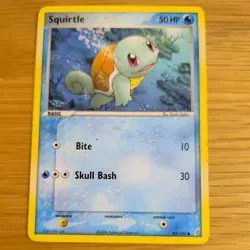 SQUIRTLE 63/100 POKEMON CARD (EX CRYSTAL GUARDIANS SET) - Image 2