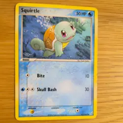 SQUIRTLE 63/100 POKEMON CARD (EX CRYSTAL GUARDIANS SET) - Image 3