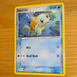SQUIRTLE 63/100 POKEMON CARD (EX CRYSTAL GUARDIANS SET) - Image 4