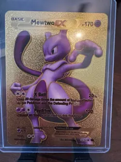 Gold Mewtwo Ex Pokemon Card In Perfect Condition 98/99 - Image 1
