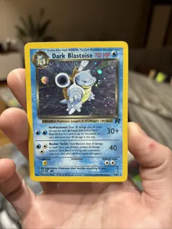 Pokemon TCG Dark Blastoise Holo Rare Card 3/82 HP 2000 Team Rocket - Image 1