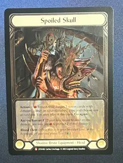FAB DTD106 Spoiled Skull COLD FOIL Shadow Brute Equipment Flesh & Blood TCG - Image 1