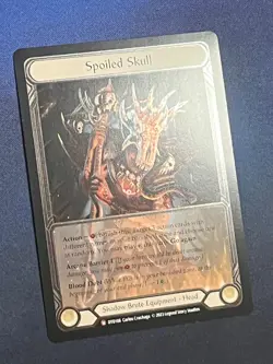FAB DTD106 Spoiled Skull COLD FOIL Shadow Brute Equipment Flesh & Blood TCG - Image 2