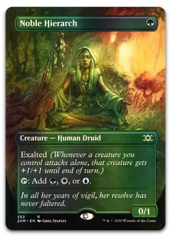 Noble Hierarch (Borderless) #352 (Foil) (NM) Double Masters 2XM Magic MTG - Image 1