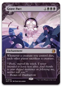 Grave Pact #29 (NM) Wilds of Eldraine WOT Magic MTG - Image 1