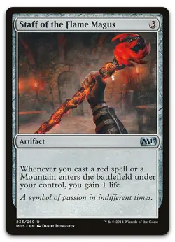 Staff of the Flame Magus #233 (NM) Magic 2015 M15 Magic MTG - Image 1