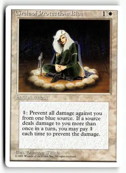 MAGIC TG: Fourth Edition # Circle of Protection: Blue Common .M2A - Image 1