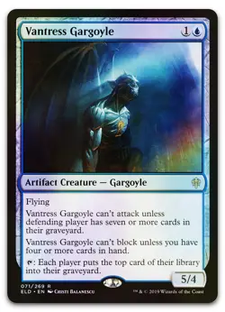 Vantress Gargoyle #71 (Foil) (LP) Throne of Eldraine ELD Magic MTG - Image 1
