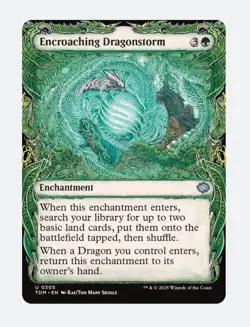 Encroaching Dragonstorm (Showcase) | MTG Tarkir Dragonstorm TDM | Green | NM - Image 1