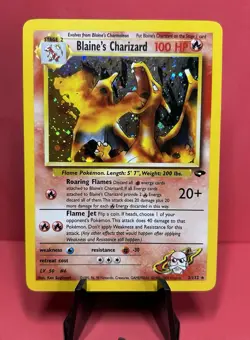 Pokemon 2000 - Blaine's Charizard Holo - 2/132 Gym Challenge - Near Mint - Image 1