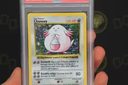 Chansey Shadowless 3/102 Base Set WOTC 1999 Pokemon Trading Card TCG EX-MT PSA 6 - Image 3
