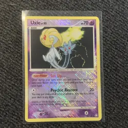 Pokemon Legends Awakened Uxie 43/146 Reverse Holo Rare 2008 TCG Card English - Image 1