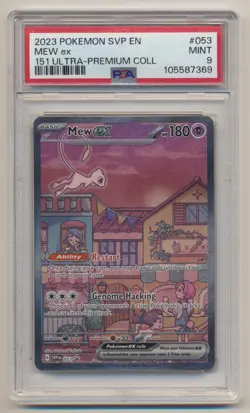 PSA 9 Pokemon Black Star Promo Mew EX SVP EN #053 MINT Condition!! - Image 1