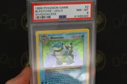 Blastoise Shadowless 2/102 Base Set WOTC 1999 Pokemon Trading Card NM-MT PSA 8 - Image 5