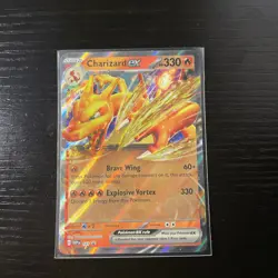 Pokemon TCG Charizard EX Scarlet & Violet Holo Black Star Promo 161 NM - Image 1