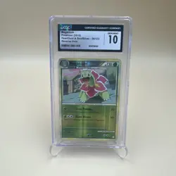2010 Pokemon Heartgold & Soulsilver Meganium Reverse Holo 26/123 CGC 10 Gem Mint - Image 1