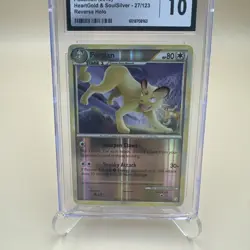 2010 Pokemon Heartgold & Soulsilver Persian Reverse Holo 27/123 CGC 10 Gem Mint - Image 3