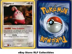 2007 Pokemon, D&P Mysterious Treasures, #52/123 Happiny Lv. 8, Uncommon - Image 1