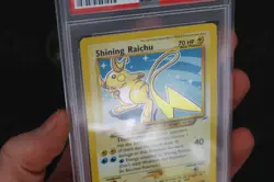 Shining Raichu 111/105 Neo Destiny 2002 WOTC Pokemon Trading Card NM-MT PSA 8 - Image 3