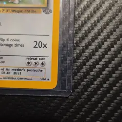 VINTAGE!! Pokemon TCG Kangaskhan Jungle Holo Rare 1st Edition 5/64 1999 Wizards - Image 3