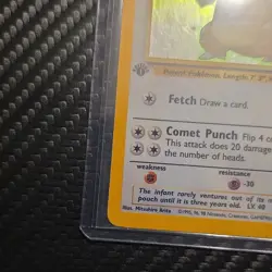 VINTAGE!! Pokemon TCG Kangaskhan Jungle Holo Rare 1st Edition 5/64 1999 Wizards - Image 4