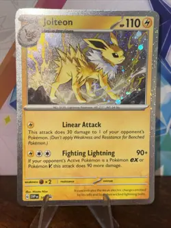 Pokemon TCG Prismatic Evolutions Jolteon SVP 169 COSMOS HOLO PROMO Near Mint - Image 1