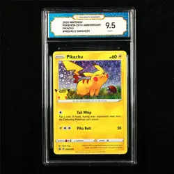 TQG 9.5 MINT+ 2020 Pokemon ENG Pikachu SWSH039 Promo - Image 1