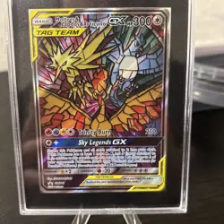 2019 Pokemon Black Star Promo #SM210 Moltres Zapdos Articuno GX ETB FA SGC 10 #S - Image 3