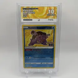 ACE 10 Radiant Blastoise Pokemon 018/078 Pokemon Go 018 2022 #018 Perfect Subs - Image 1