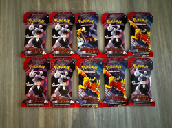 10 Pack Lot Of Pokemon Destined Rivals Sleeved Booster Packs - Image 1