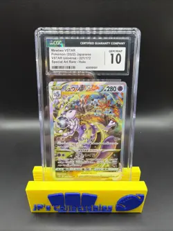 2022 Pokemon Japanese VSTAR Universe Mewtwo VSTAR #221 Special Art Rare CGC 10 - Image 1